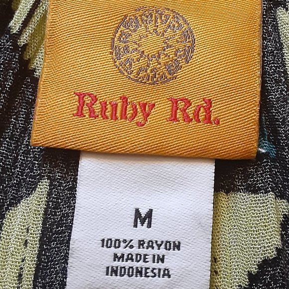 RUBY RD/CRINKLE RAYON BLOUSE/MEDIUM - Picture 9 of 10